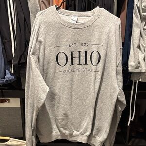 Port and Company Gray Ohio Crewneck Sweater